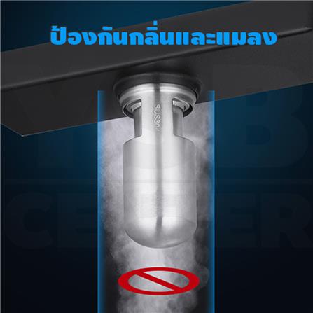 รางน้ำทิ้ง CASSA CL0242 100 ซม. สีดำ_1