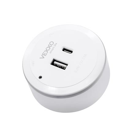เต้ารับไร้สาย VEXXO USB TYPE A/C APB-0020 10 วัตต์ สีขาว_1