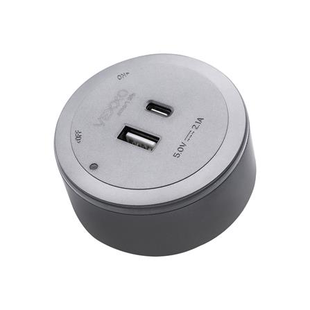 เต้ารับไร้สาย VEXXO USB TYPE A/C APB-0020 10 วัตต์ สีดำ_1