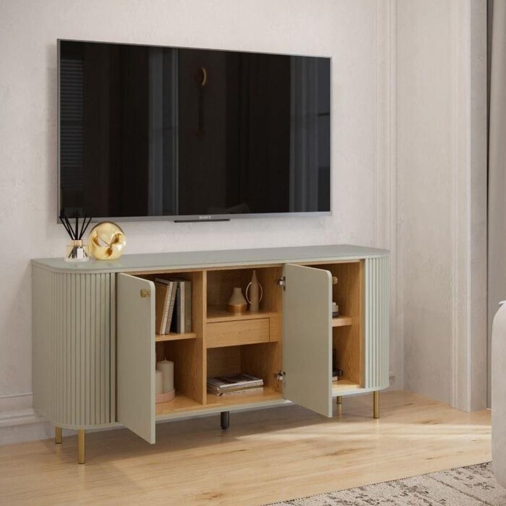 ตู้เตี้ย SB FURNITURE SOUL 19232107 160 ซม. สี PEWTER GREY