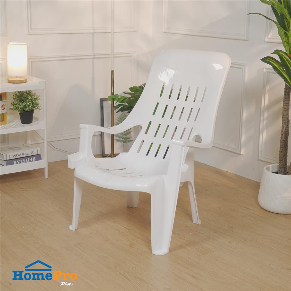 เก้าอี้พลาสติก SPRING SLEPT สีขาว