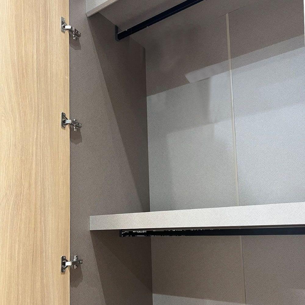 ตู้เสื้อผ้า 3 บานเปิด SB FURNITURE VALLEY 19236035 150 ซม. สีน้ำตาลอ่อน