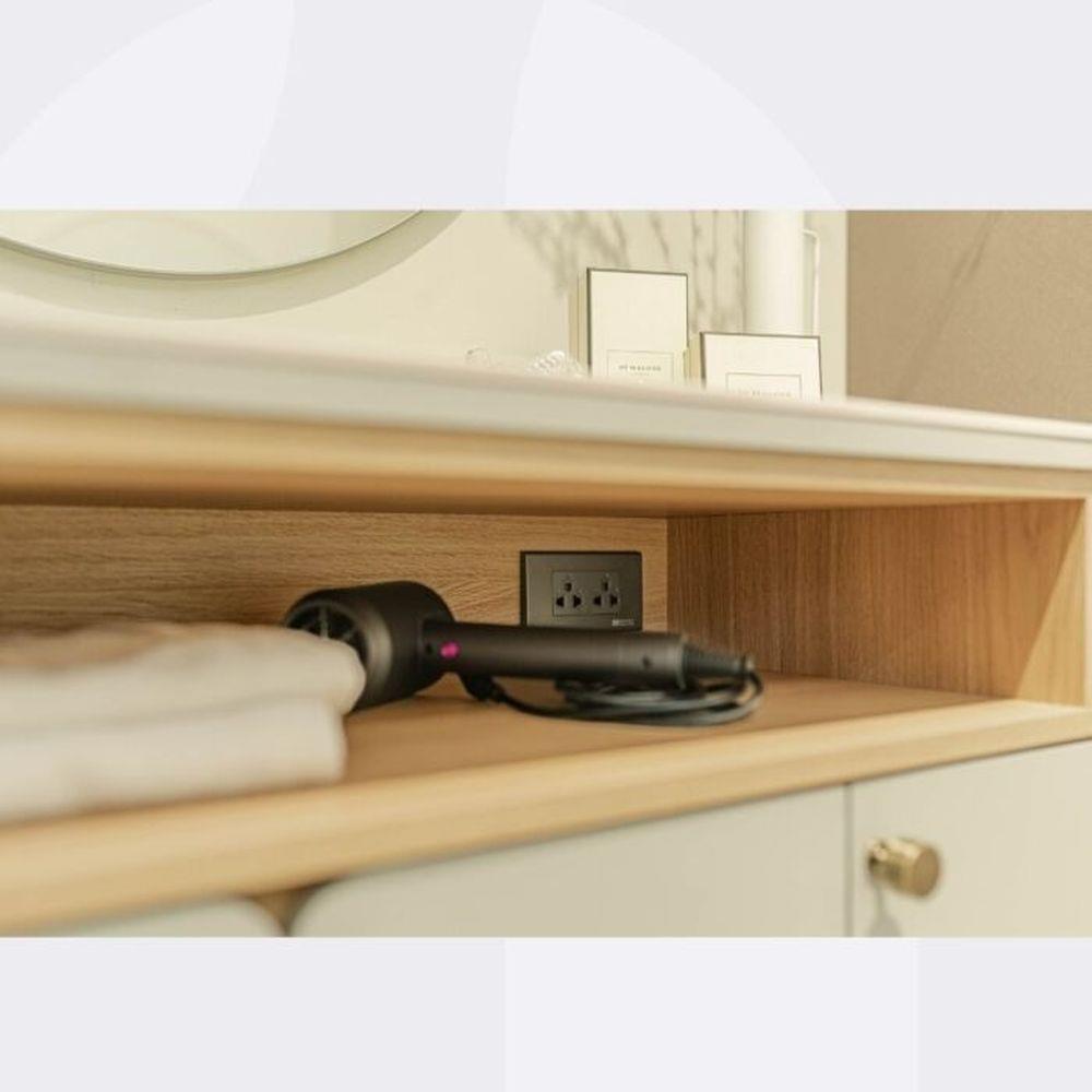 โต๊ะเครื่องแป้ง SB FURNITURE SOUL 19232108 120 ซม. สี PEWTER GREY