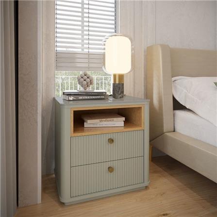 ตู้ข้างเตียง SB FURNITURE SOUL 19232526 58 ซม. สี PEWTER GREY_2