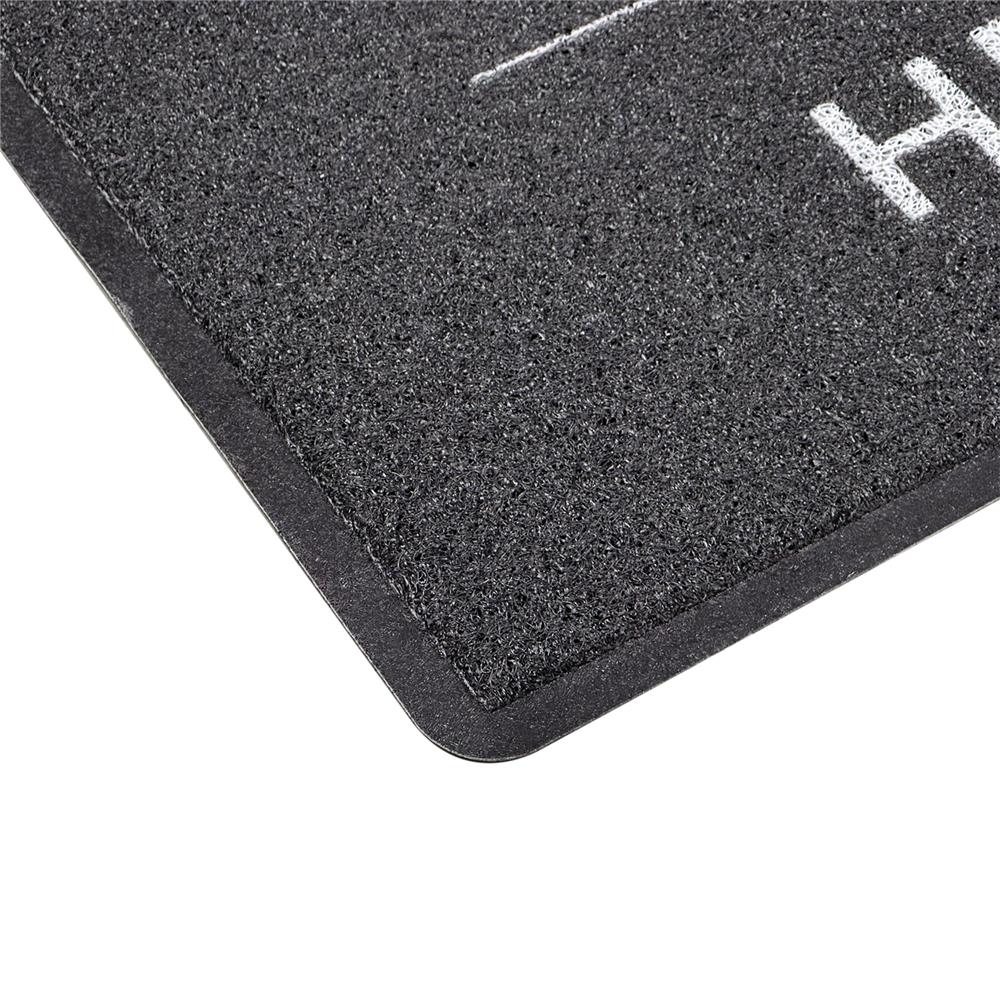 พรมเช็ดเท้าดักฝุ่น HOME LIVING STYLE G&H 45X75 ซม. สีดำ