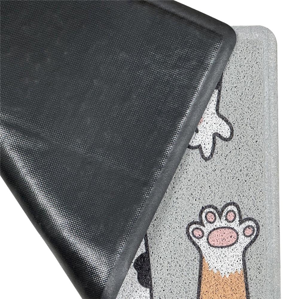 พรมเช็ดเท้าดักฝุ่น HOME LIVING STYLE PAWS 45X75 ซม. สีเทา