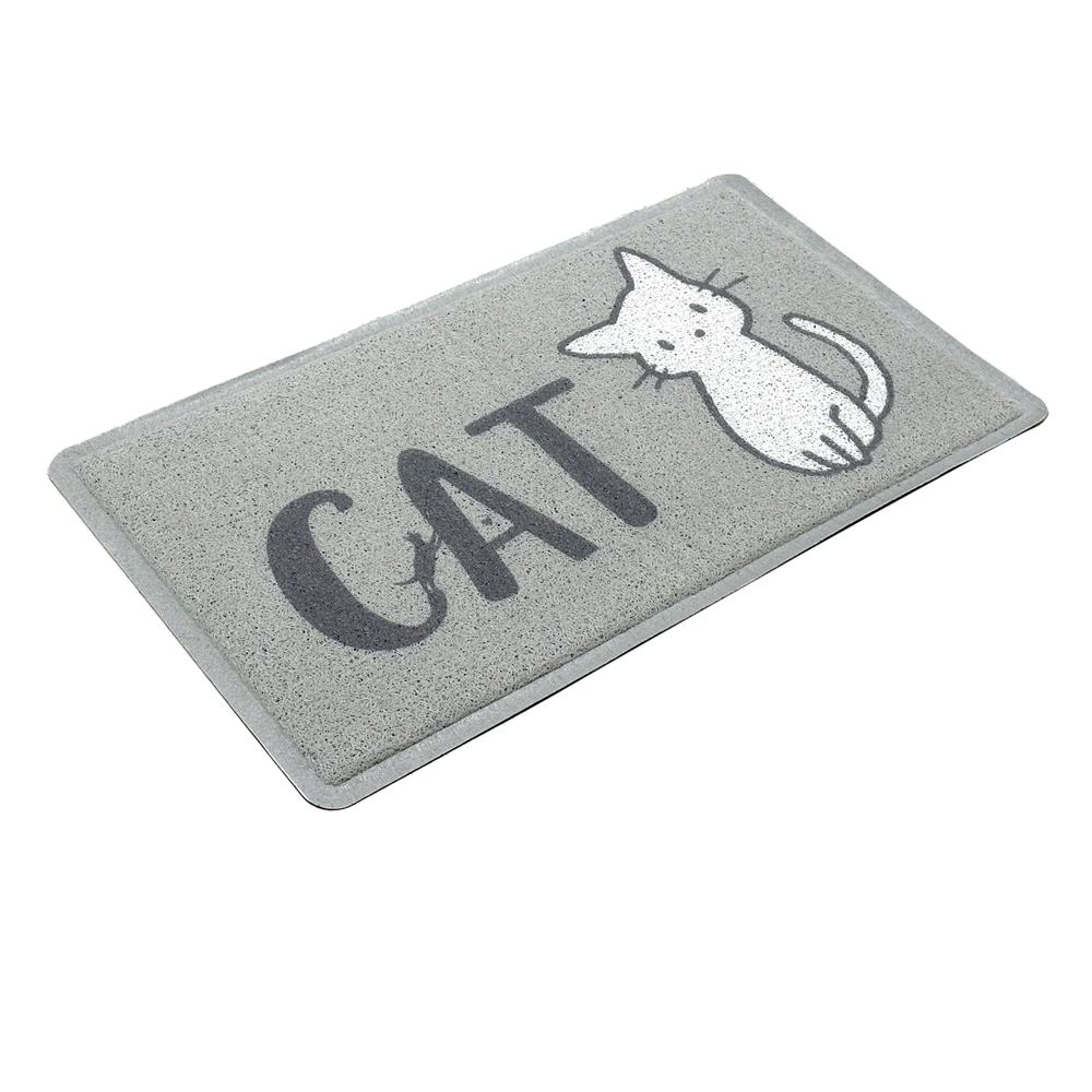 พรมเช็ดเท้าดักฝุ่น HOME LIVING STYLE KIDTY 45X75 ซม. สีเทา