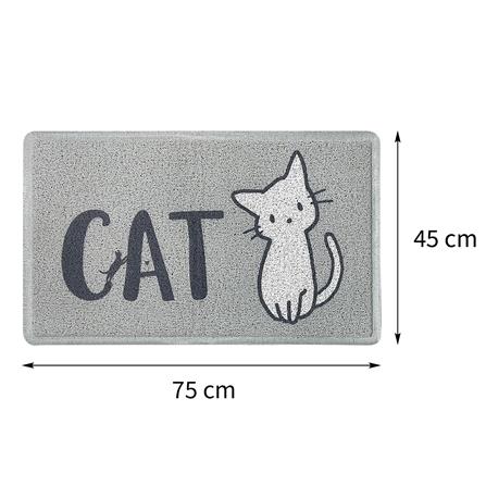 พรมเช็ดเท้าดักฝุ่น HOME LIVING STYLE KIDTY 45X75 ซม. สีเทา_9