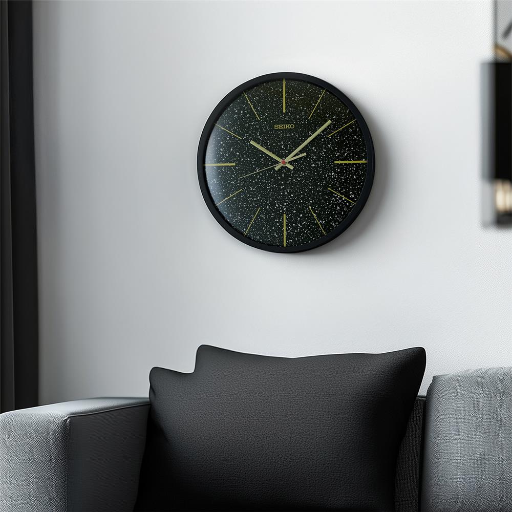 นาฬิกาแขวน SEIKO CLOCKS QXA828K 12.9 นิ้ว สีดำ