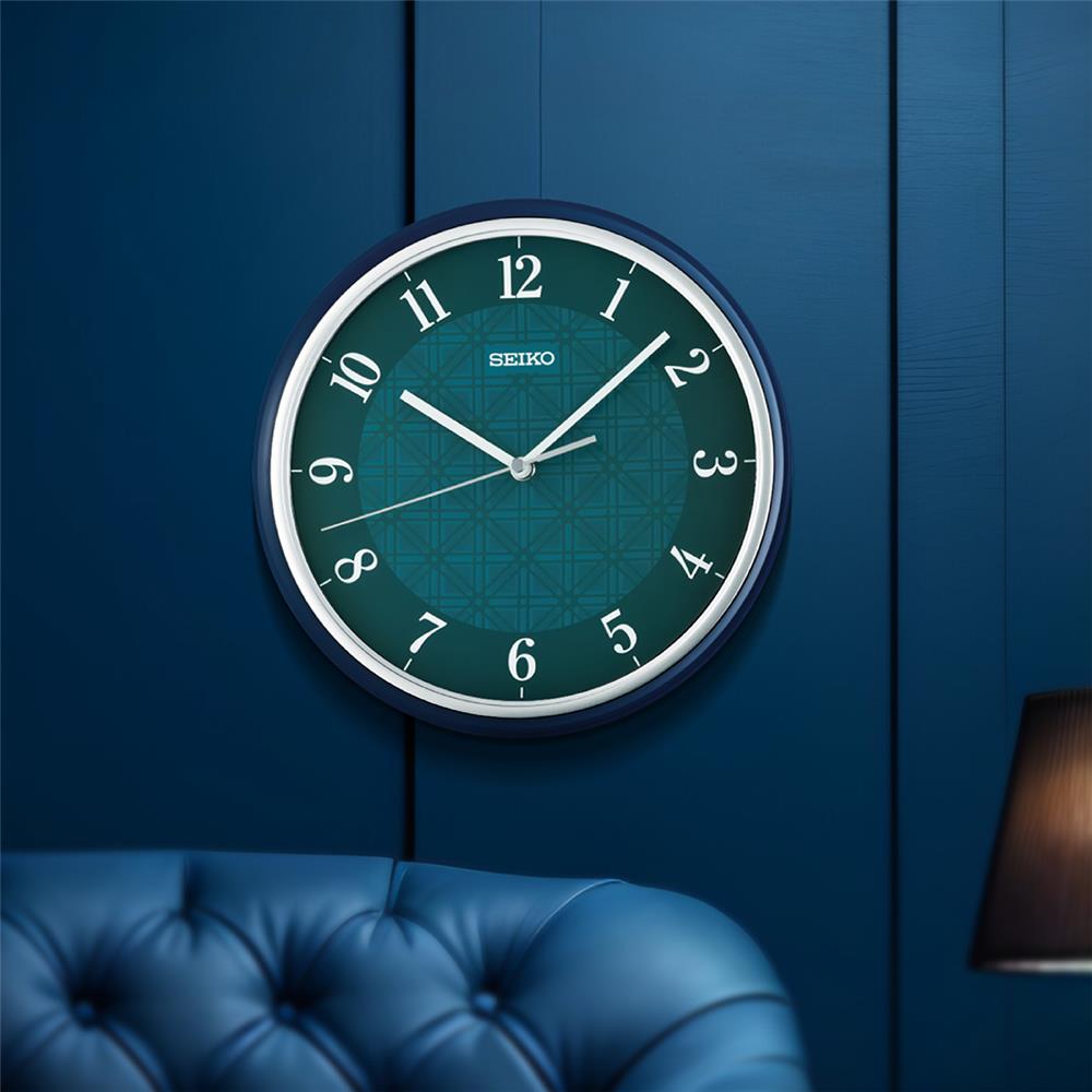นาฬิกาแขวน SEIKO CLOCKS QHA016L 10.8 นิ้ว สีน้ำเงิน