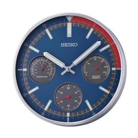 นาฬิกาแขวน SEIKO CLOCKS QXA822S 12.9 นิ้ว สีน้ำเงิน_0