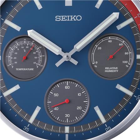 นาฬิกาแขวน SEIKO CLOCKS QXA822S 12.9 นิ้ว สีน้ำเงิน_1
