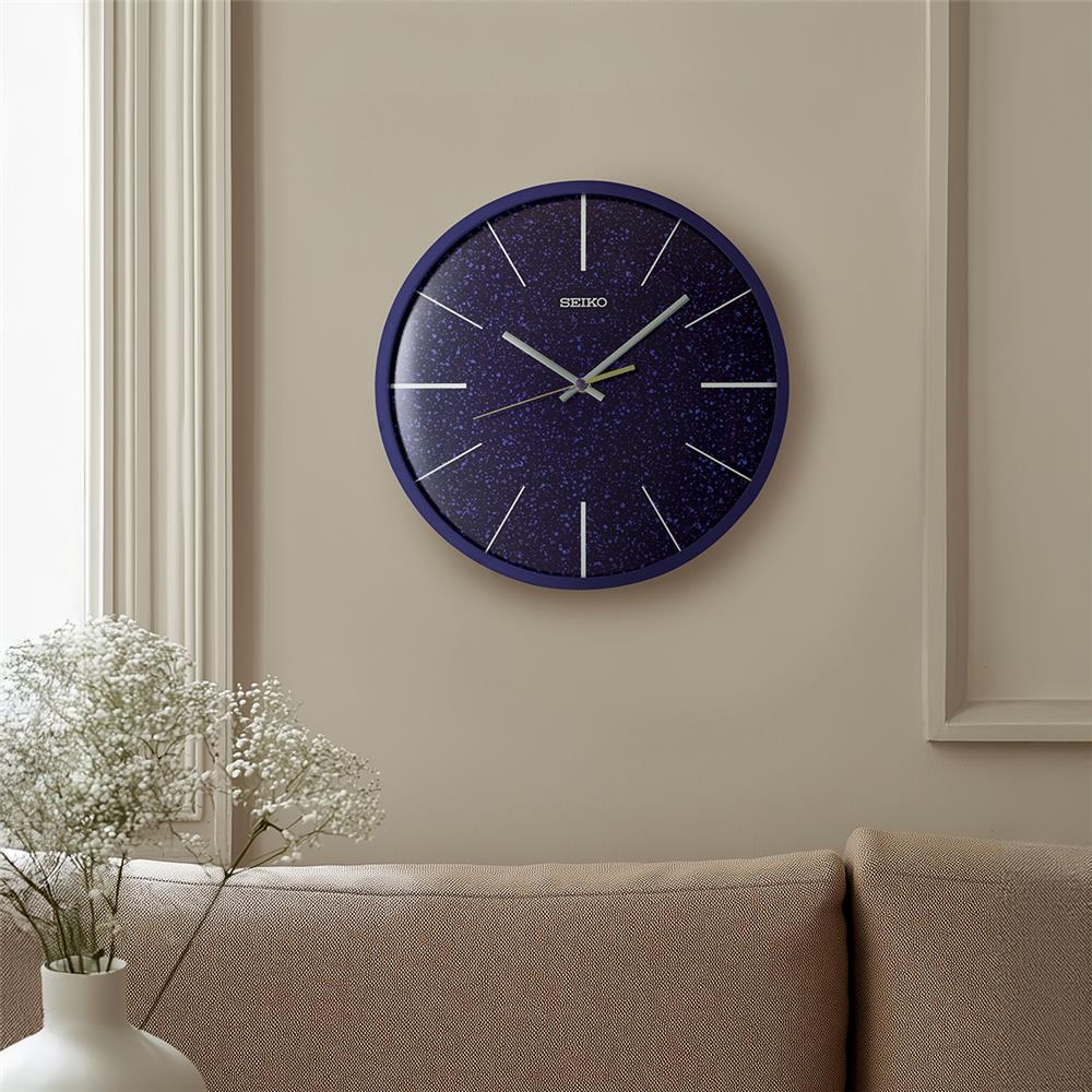 นาฬิกาแขวน SEIKO CLOCKS QXA828A 12.9 นิ้ว สีน้ำเงิน