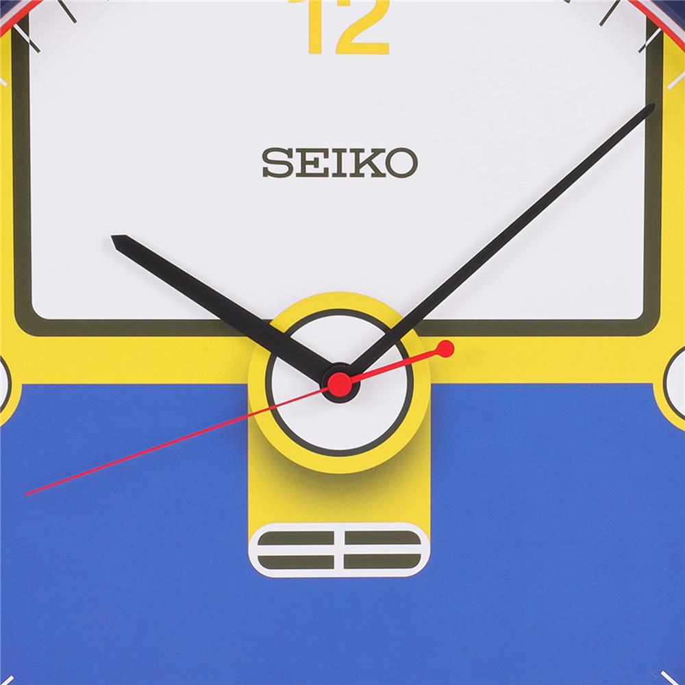 นาฬิกาแขวน SEIKO CLOCKS PJA020L 14.1 นิ้ว สีเหลือง/น้ำเงิน