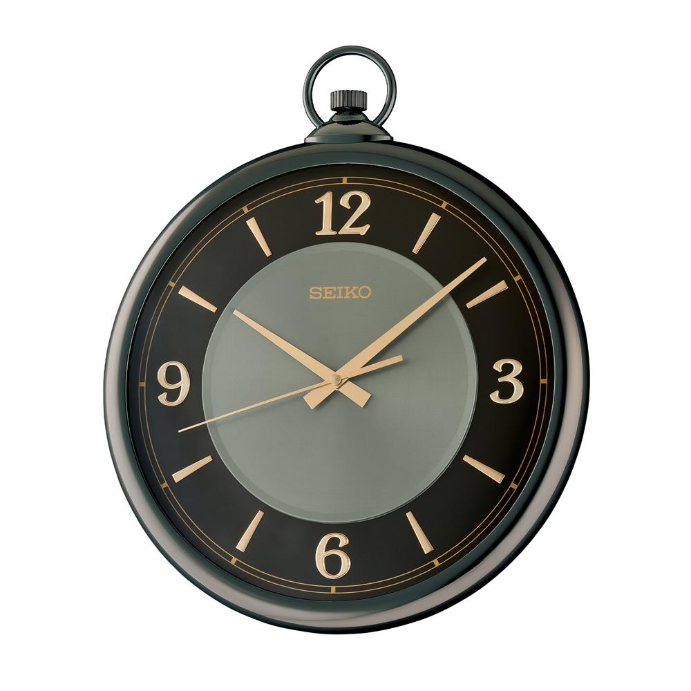 นาฬิกาแขวน SEIKO CLOCKS QXA843K 16.6X14 นิ้ว สีดำ