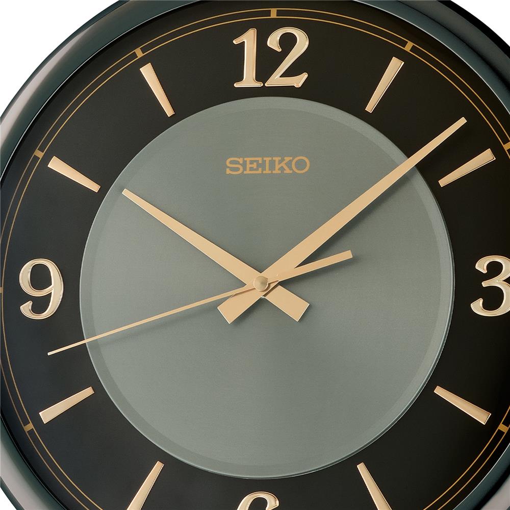 นาฬิกาแขวน SEIKO CLOCKS QXA843K 16.6X14 นิ้ว สีดำ