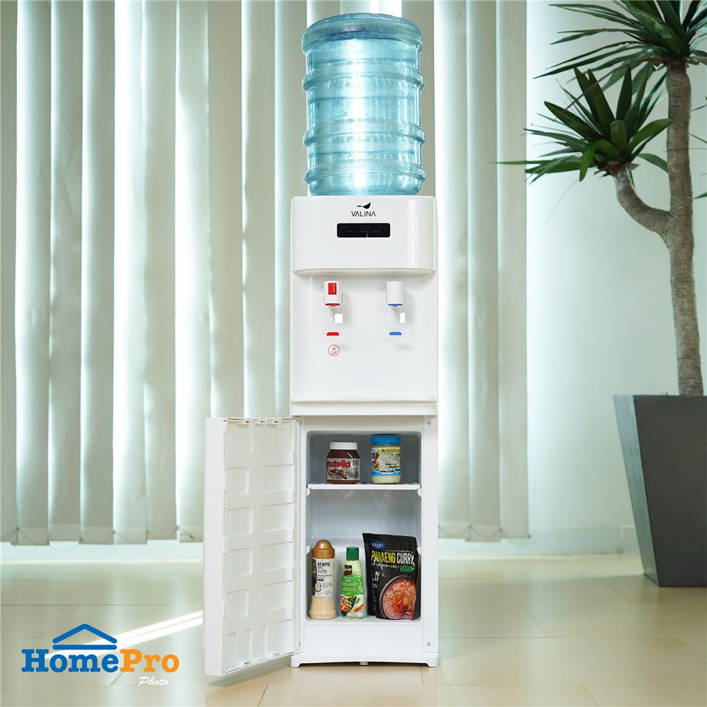 ตู้น้ำดื่ม VALINA VT-W1 2 หัวก๊อก (ถังคว่ำ) สีขาว