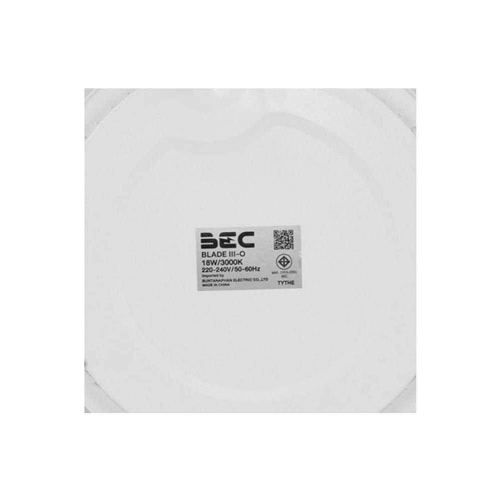 ดาวน์ไลท์ LED BEC BLADE III-O 8 นิ้ว 18 วัตต์ WARM WHITE สีขาว