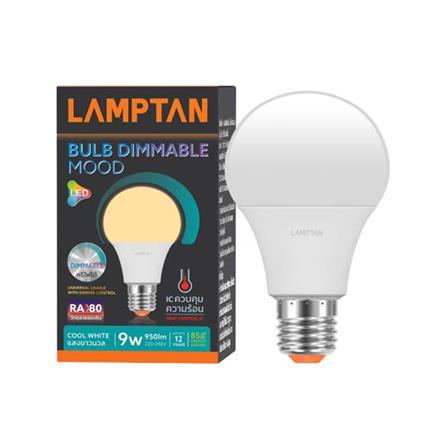 หลอด LED LAMPTAN BULB DIMMABLE MOOD 9 วัตต์ COOL WHITE E27_2