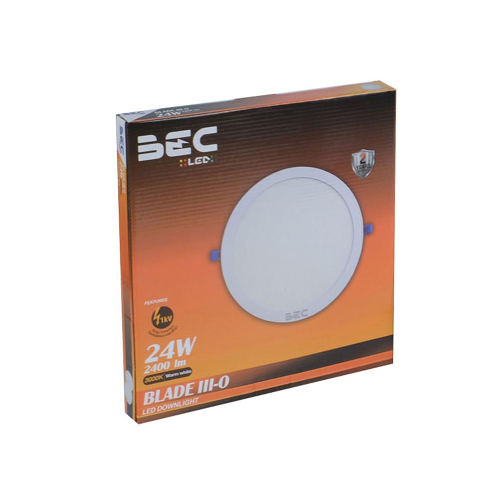 ดาวน์ไลท์ LED BEC BLADE III-O 11 นิ้ว 24 วัตต์ WARM WHITE สีขาว