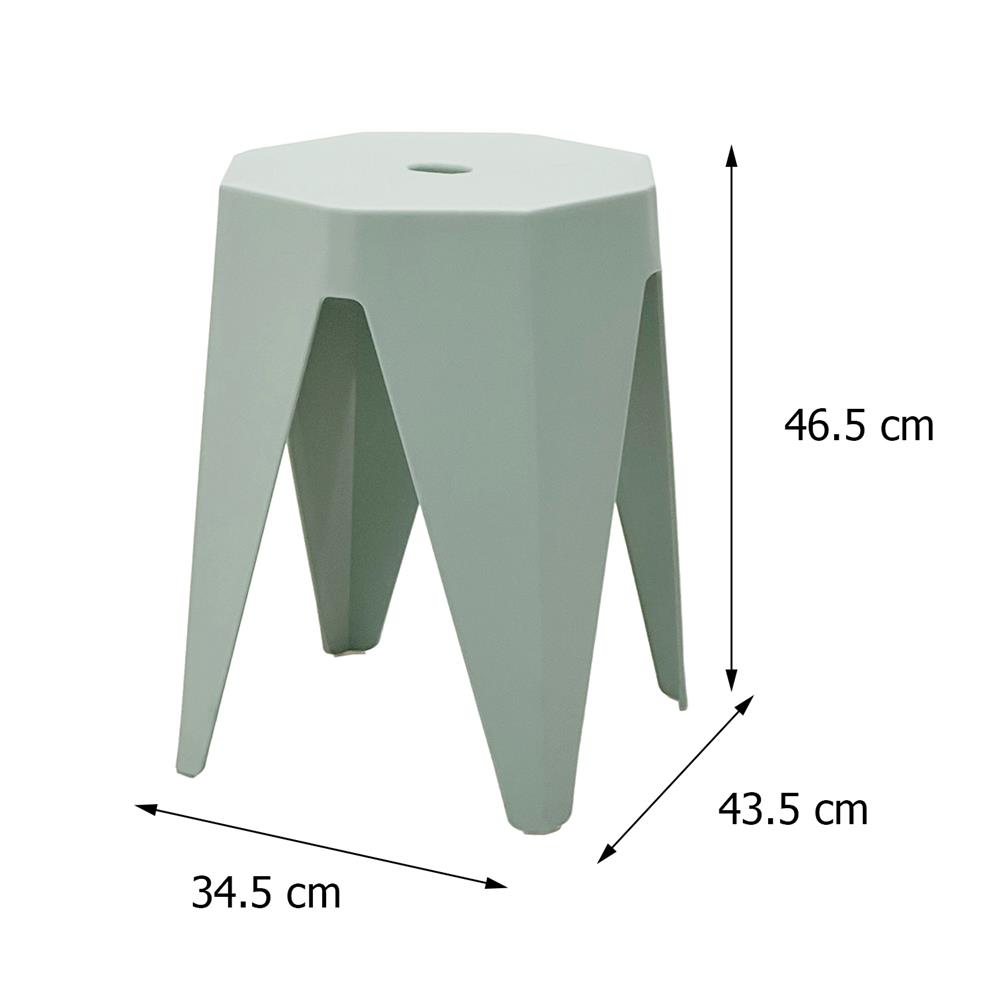 เก้าอี้พลาสติก SPRING NITTO CIRCULAR สีเขียว