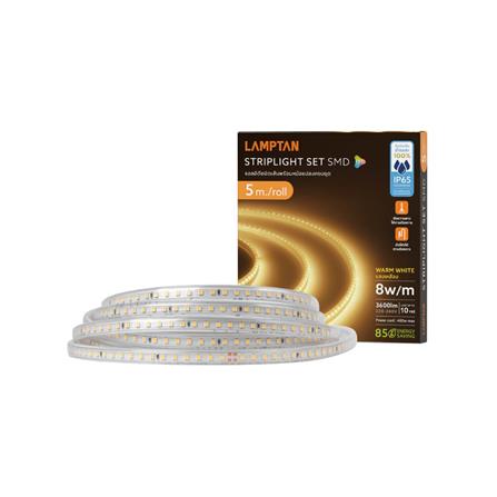 ไฟเส้น LED LAMPTAN STRIPLIGHT SET SMD 8 วัตต์ 5 เมตร WARM WHITE_4