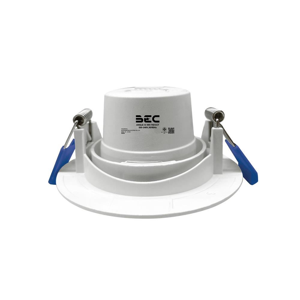ดาวน์ไลท์ LED BEC ANGLE 2.7 นิ้ว 7 วัตต์ DAYLIGHT/COOL WHITE/WARM WHITE สีขาว