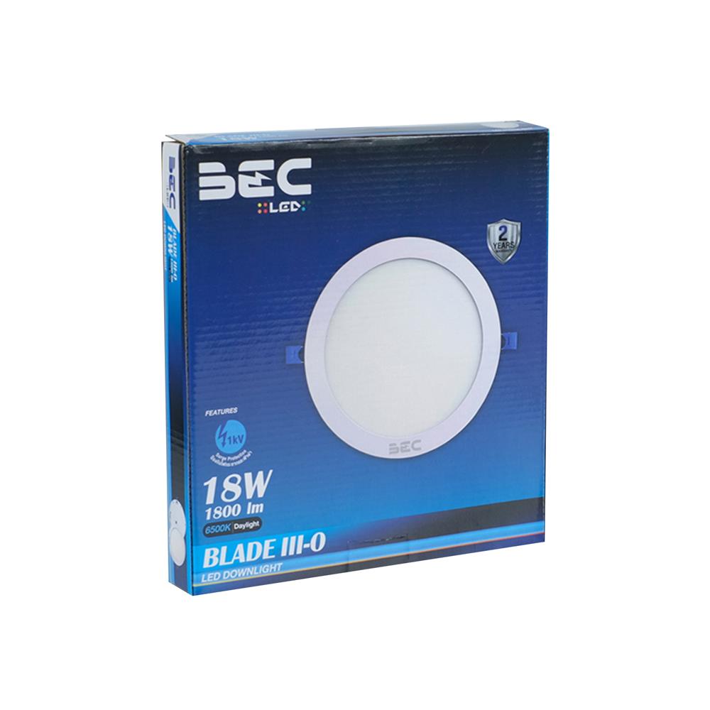 ดาวน์ไลท์ LED BEC BLADE III-O 8 นิ้ว 18 วัตต์ DAYLIGHT สีขาว