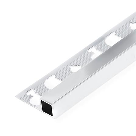 คิ้วอะลูมิเนียมแบบเหลี่ยม DP 9 มม. 2 ม. สีอะลูมิเนียมไฮกลอส_0