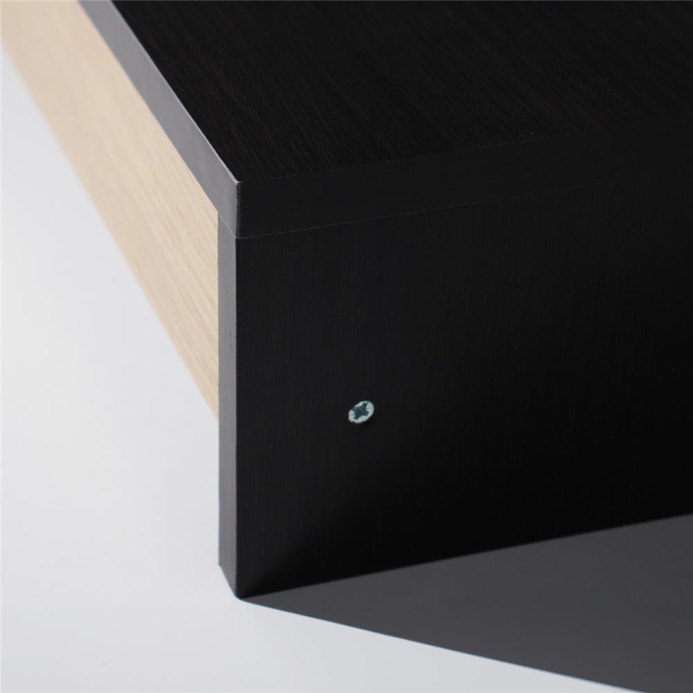 ชั้นวางจอคอมพร้อมลิ้นชัก LUVORA REGAL 03 น้ำตาลเข้ม/โอ๊ค