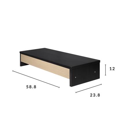 ชั้นวางจอคอมพร้อมลิ้นชัก LUVORA REGAL 03 น้ำตาลเข้ม/โอ๊ค_6