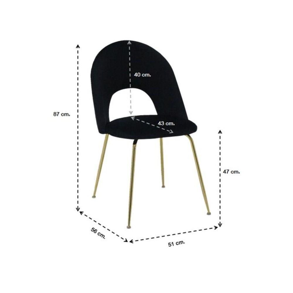 เก้าอี้ทานข้าว SB FURNITURE LUM 19213663 สีดำ