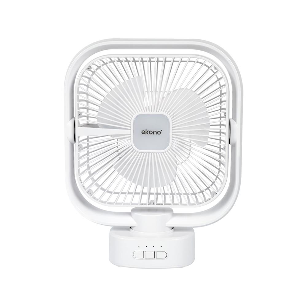 พัดลมพกพา 8 นิ้ว EKONO EK-PTB05 สีขาว_0