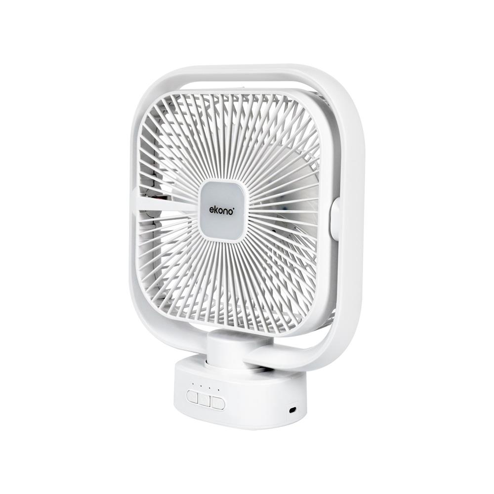 พัดลมพกพา 8 นิ้ว EKONO EK-PTB05 สีขาว