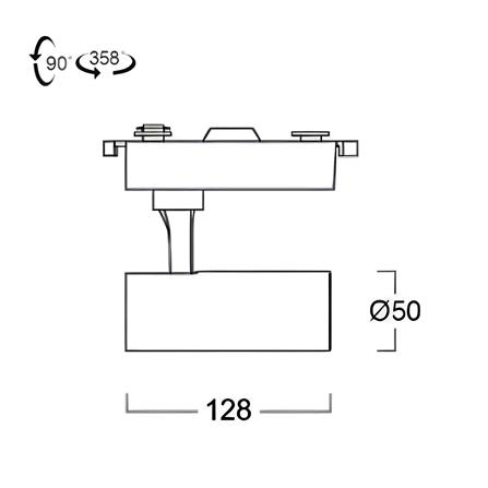 แทรคไลท์ LED LUMAX 04-A4455 15 วัตต์ COOL WHITE สีขาว_4