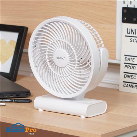 พัดลมพกพา 8 นิ้ว EKONO EK-PTB01 สีขาว_8