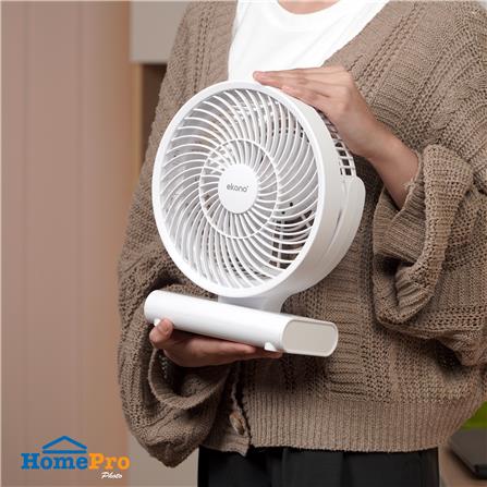 พัดลมพกพา 8 นิ้ว EKONO EK-PTB01 สีขาว_9