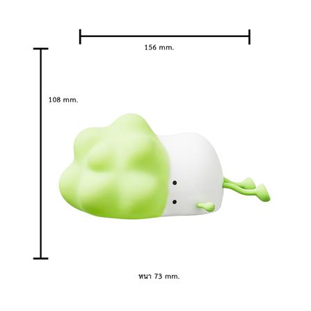 ไฟตั้งโต๊ะ LED MOFII CABBAGE 0.5 วัตต์ สีขาว/เขียว_5