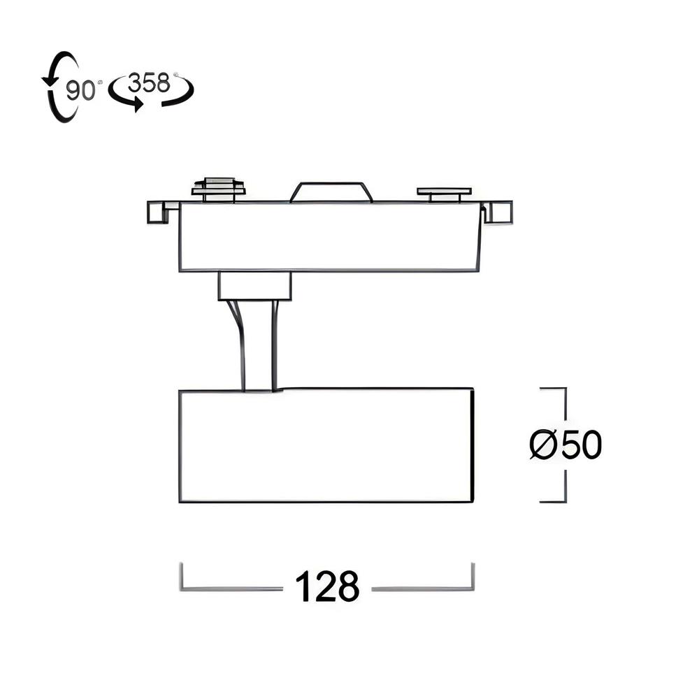 แทรคไลท์ LED LUMAX 04-A4458 15 วัตต์ COOL WHITE สีดำ