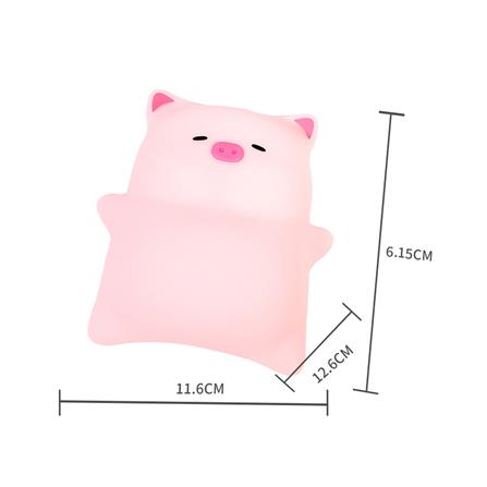 ไฟตั้งโต๊ะ LED MOFII LYING PIG 0.5 วัตต์ สีชมพู_5