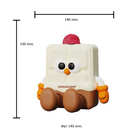 ไฟตั้งโต๊ะ LED MOFII CHOCOLATE 0.5 วัตต์ สีขาว/น้ำตาล_4