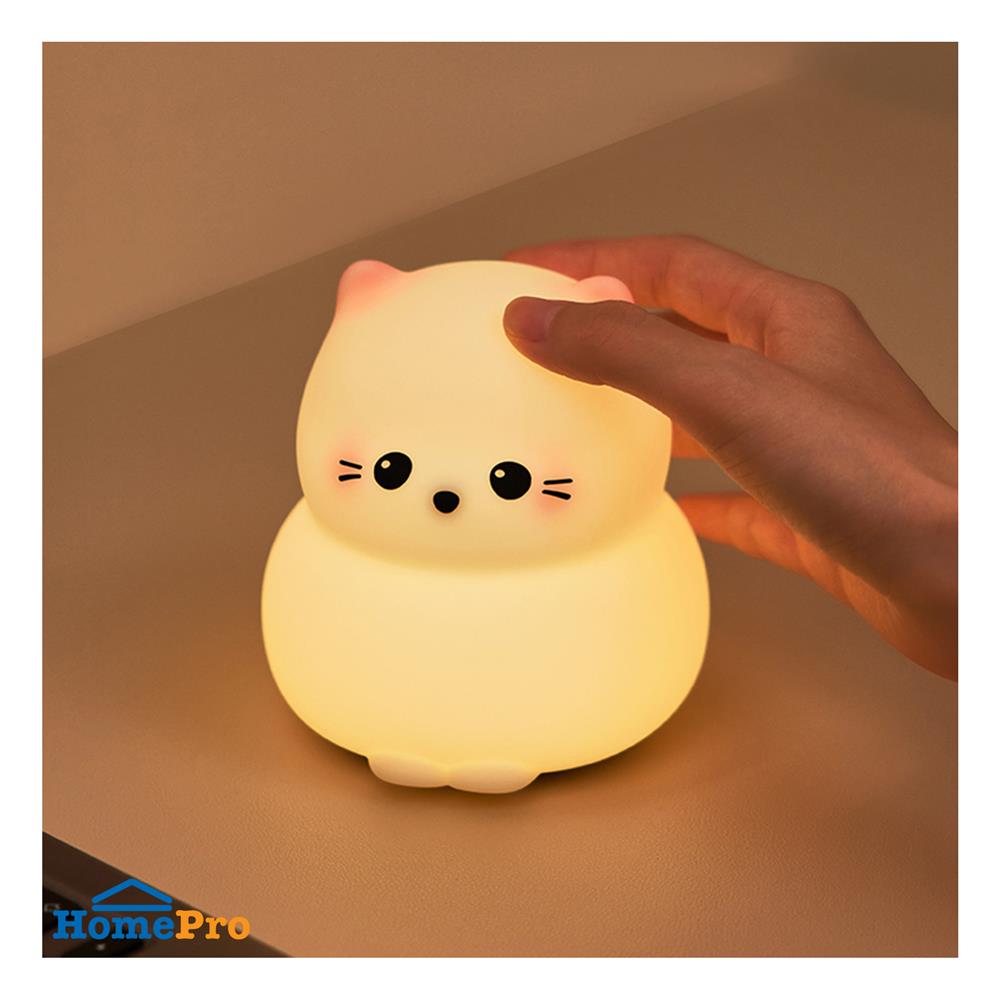 ไฟตั้งโต๊ะ LED MOFII GUARDIAN KITTY 0.5 วัตต์ สีขาว