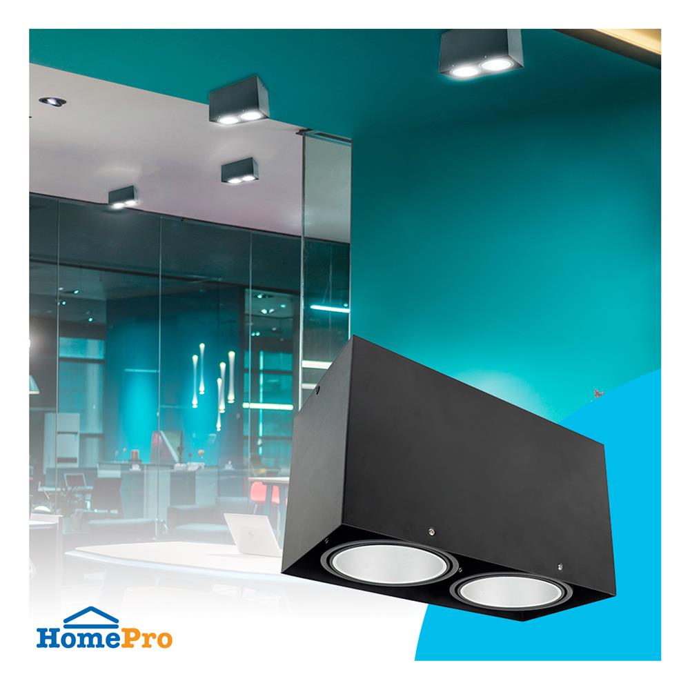 ดาวน์ไลท์ BEC SS1149-2L 12.5 นิ้ว สีดำ เหลี่ยม