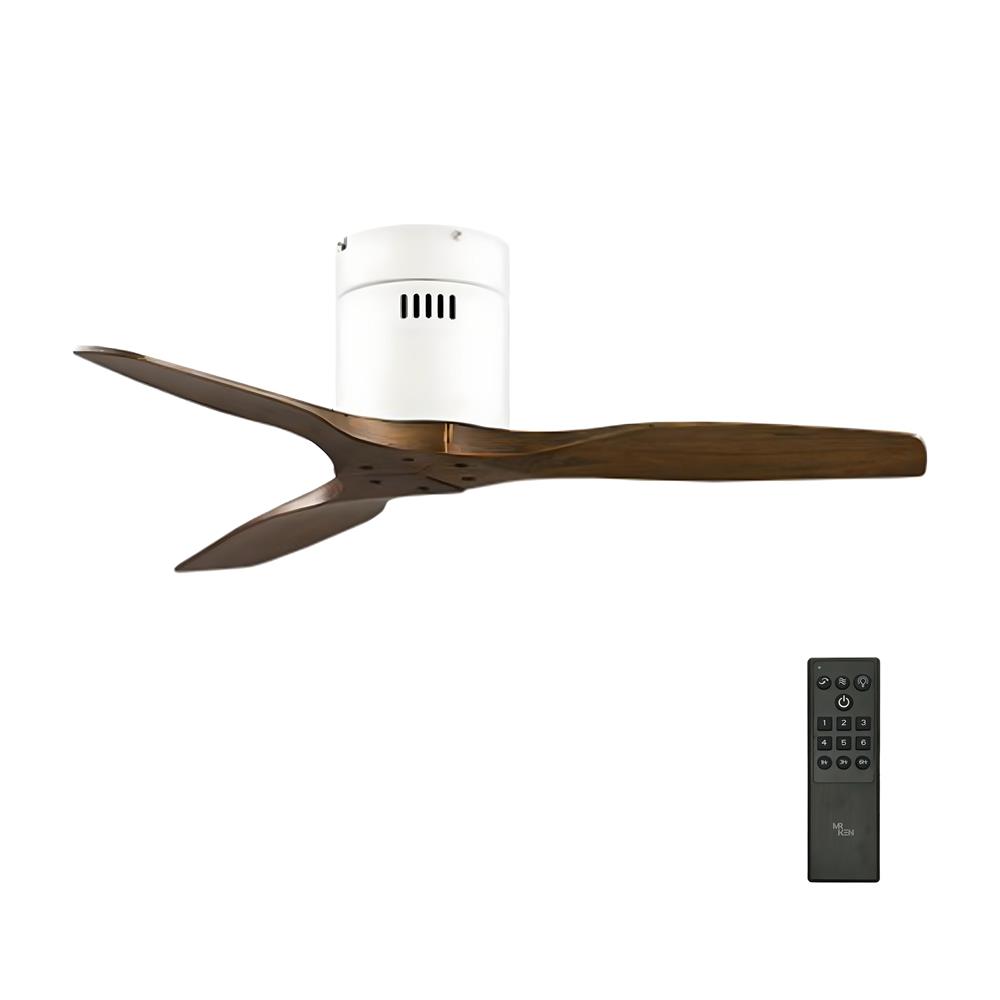 พัดลมไม่มีโคมไฟ MR.KEN 25-01814 40 นิ้ว สีขาว/น้ำตาล