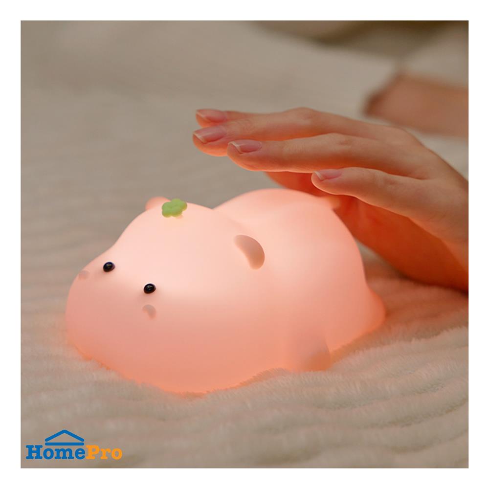 ไฟตั้งโต๊ะ LED MOFII BABY HIPPO 0.5 วัตต์ สีชมพู