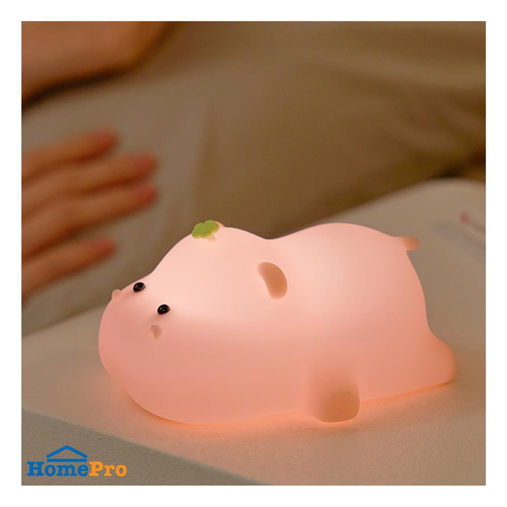 ไฟตั้งโต๊ะ LED MOFII BABY HIPPO 0.5 วัตต์ สีชมพู