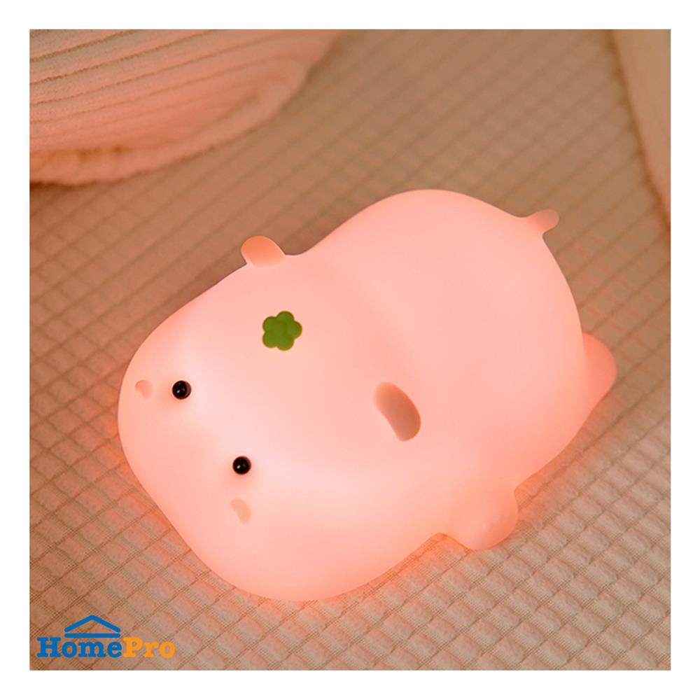 ไฟตั้งโต๊ะ LED MOFII BABY HIPPO 0.5 วัตต์ สีชมพู