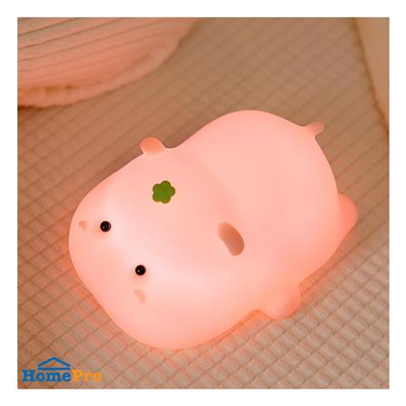 ไฟตั้งโต๊ะ LED MOFII BABY HIPPO 0.5 วัตต์ สีชมพู_4