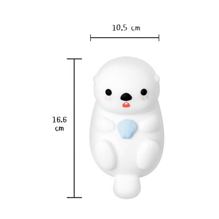 ไฟตั้งโต๊ะ LED MOFII SEA OTTER 0.5 วัตต์ สีขาว_11