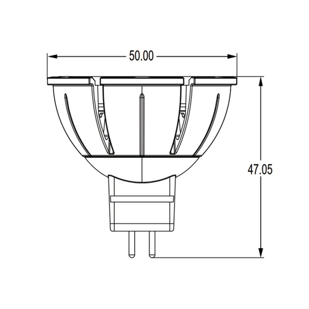 หลอด LED L&E MR16/PAR DIM 12V 24D 7.5 วัตต์ WARM WHITE GU5.3